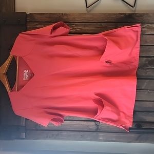 Women's 2XL scrub top Barco Unify- beautiful coral color